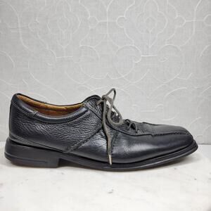 Sandro Moscoloni Brazil Comfort Shoes Mens 9D Black Leather Casual Lace Up